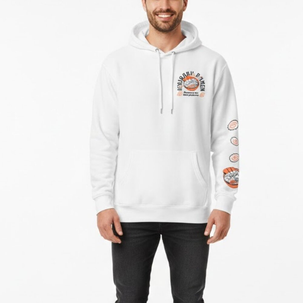 Naruto Shippuden Tofu Cotton Blend Pullover Front Pocket Hoodie Sweatshirt Sz M